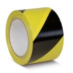 PVC Standard floor marking tape Yellow/Black 75mm x 33m