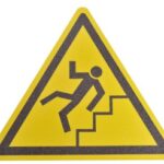 m2 Anti-Slip Tape Floor Marker "Beware of Stairs" Triangle