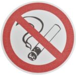 m2 Anti-Slip Tape Floor Marker "No Smoking" Circle