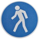 m2 Anti-Slip Tape Floor Marker "For Pedestrians" Circle