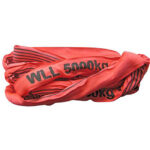 Lifting sling 4 meter, 5000 kg Red