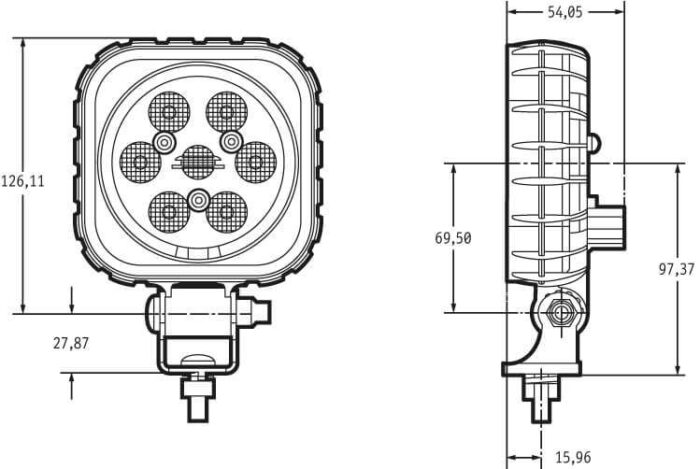 LED-working light 780 Lumen