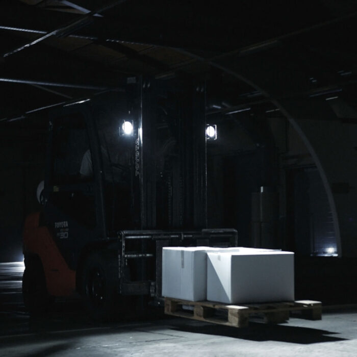 LED-working light glare-free
