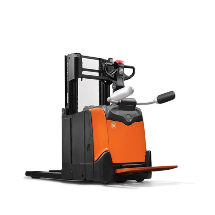 BT Staxio 2t Narrow Chassis Double Stacker with Platform